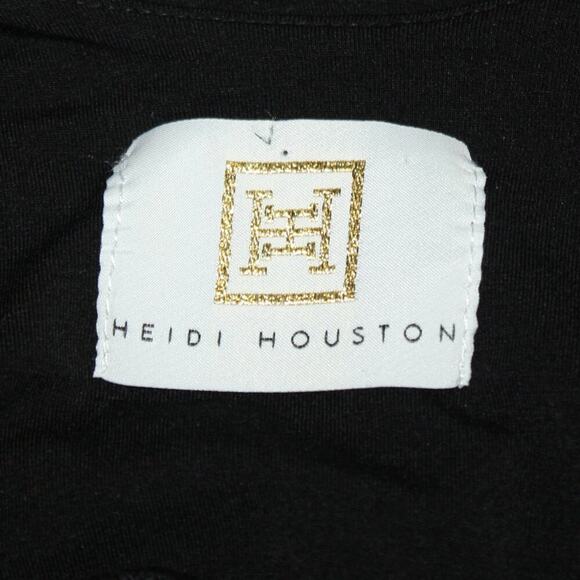 Heidi Houston Black Open Front Cardigan Size Small - Picture 8 of 8